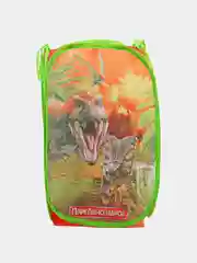 Зеленый складная сетчатая корзина для хранения игрушек и белья