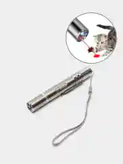 Серебряный лазерная указка, фонарик, лазер с зарядкой USB, игрушка для кошек и собак 7 в 1
