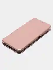 Розовый чехол-книжка для Oppo A57 4G, A57 5G, A57s, A77 4g, A77s 4G / Оппо А57 4Г, А57 5Г, А57с