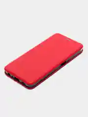 Красный чехол-книжка для Oppo A57 4G, A57 5G, A57s, A77 4g, A77s 4G / Оппо А57 4Г, А57 5Г, А57с