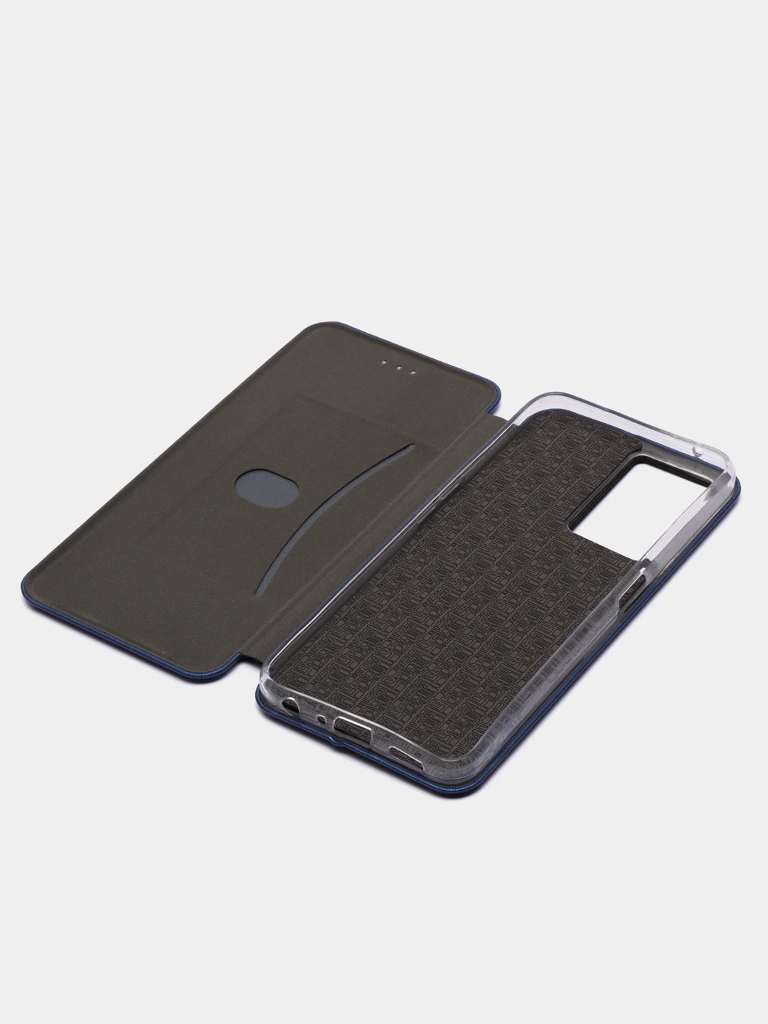 Синий чехол-книжка для Oppo A57 4G, A57 5G, A57s, A77 4g, A77s 4G / Оппо А57 4Г, А57 5Г, А57с