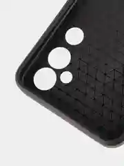 Черный чехол для Tecno Pova Neo 2 противоударный КАРТОФАН, пластиковый, с магнитом и кольцом