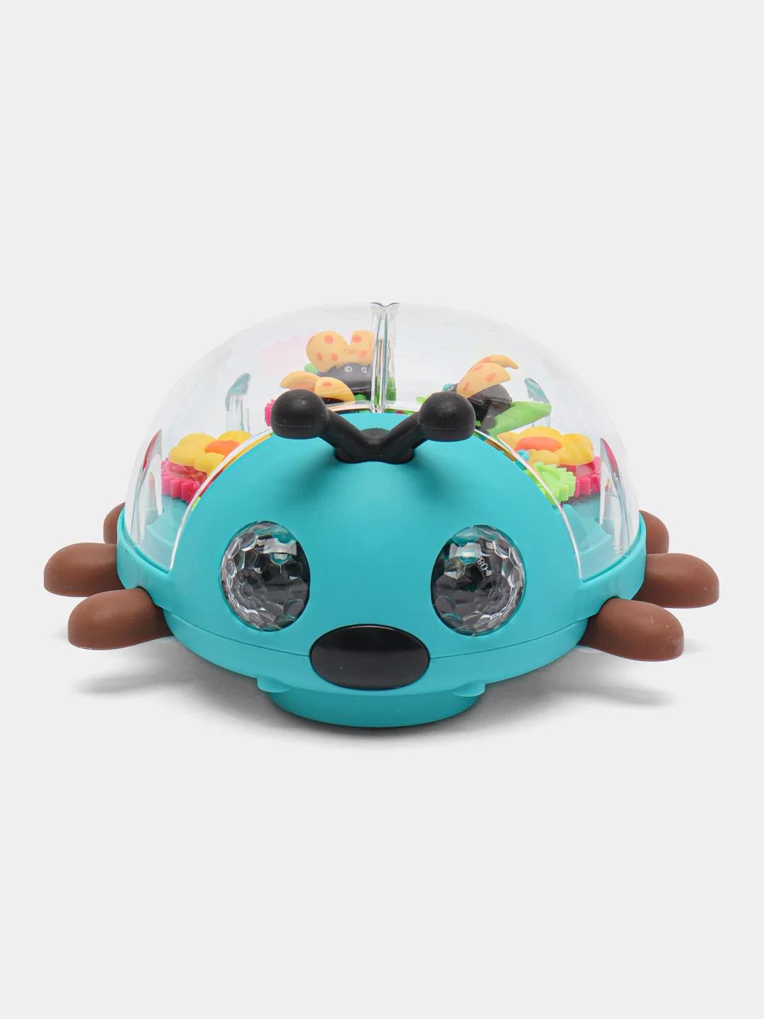 Музыкальная игрушка с шестеренками Божья коровка, со светом