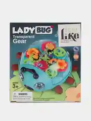 Музыкальная игрушка с шестеренками Божья коровка, со светом