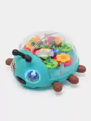 Музыкальная игрушка с шестеренками Божья коровка, со светом