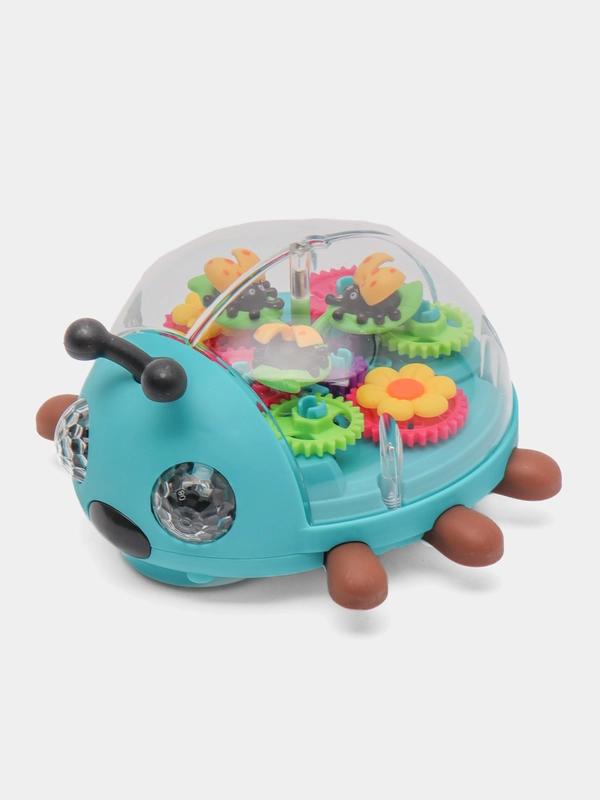 Музыкальная игрушка с шестеренками Божья коровка, со светом