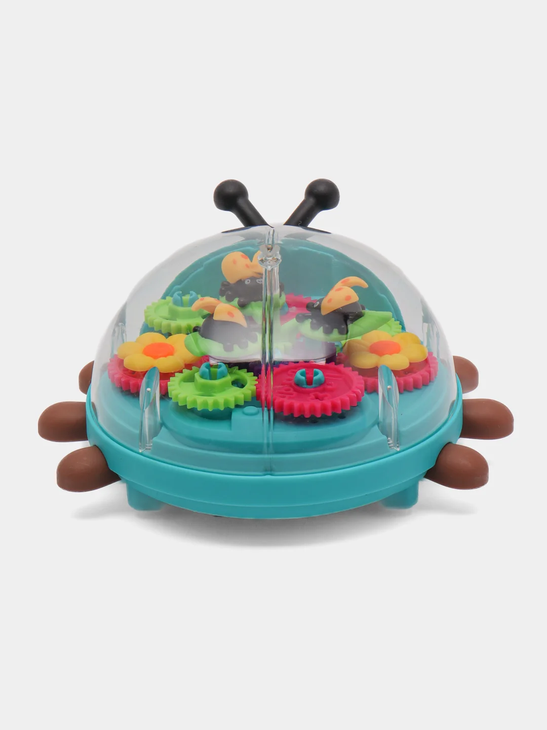 Музыкальная игрушка с шестеренками Божья коровка, со светом
