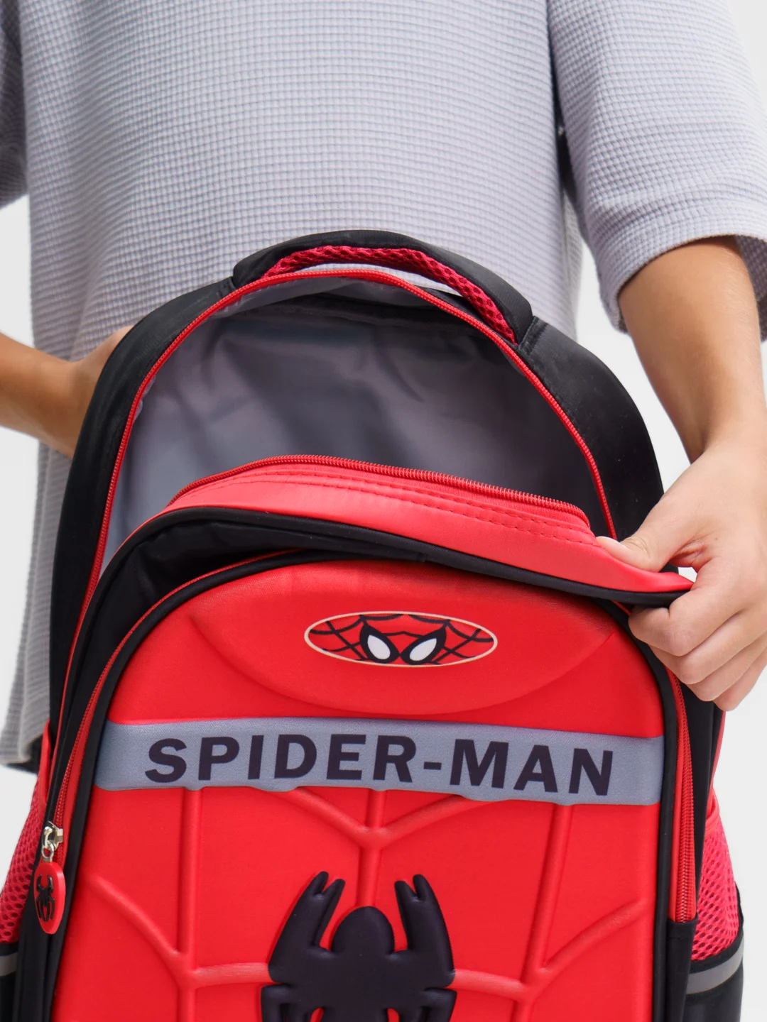 Красный школьный рюкзак "Человек паук", Spider Man