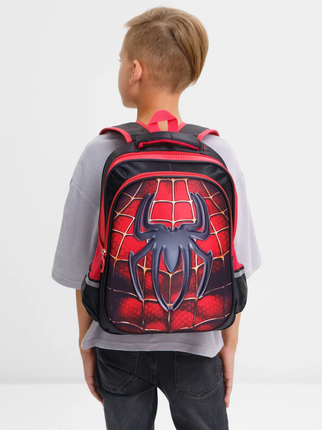Багровый школьный рюкзак "Человек паук", Spider Man