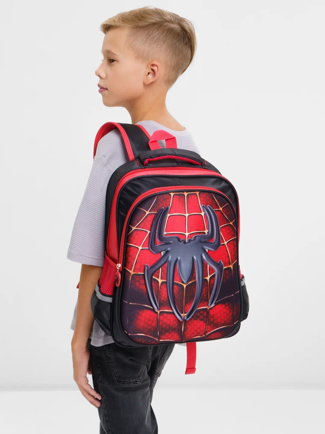 Багровый школьный рюкзак "Человек паук", Spider Man