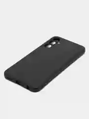 Черный чехол для Samsung Galaxy A24 / Самсунг Галакси А24, силиконовый, под карбон