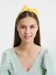 Желтый ободок женский
