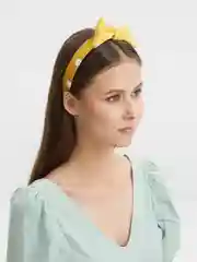 Желтый ободок женский