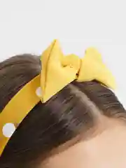 Желтый ободок женский