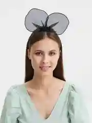 Угольный ободок Ушки / Ободок Кошачьи ушки / Ободок Ушки Мышки