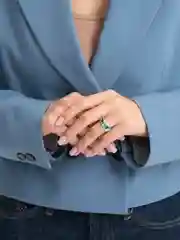 Кольцо "Сова" с глазками, регулируемое, унисекс