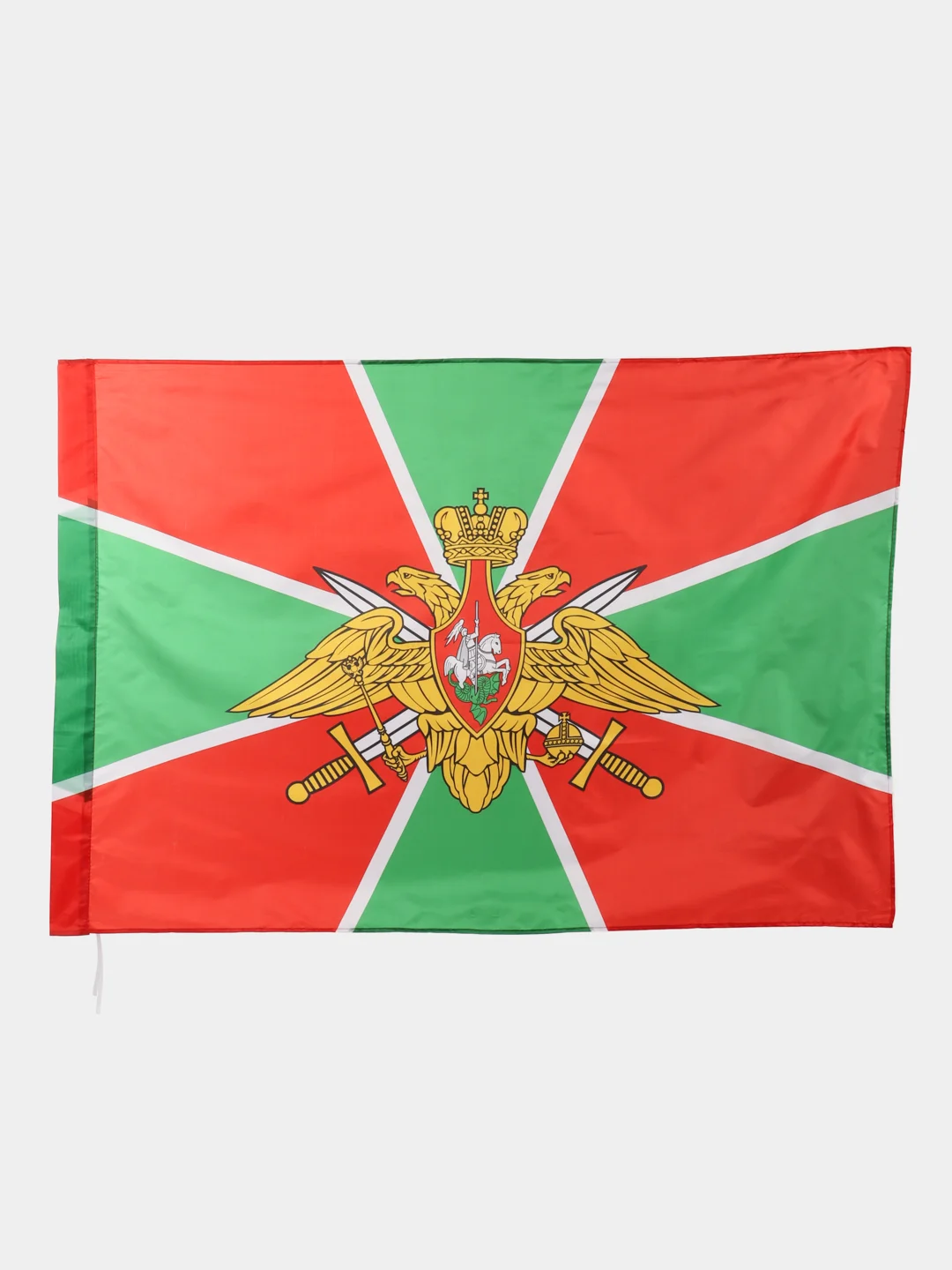Алый флаг с гербом, Россия, Мы русские с Нами БОГ, Разведка, ВМФ, Пограничные войска, 90 х 135