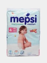 Детские подгузники Mepsi, L, 9-16 кг, 54 штуки