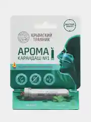 Бирюзовый карандаш ароматический, для ингаляций, с натуральными маслами, Крымский Травник