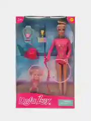 Розовый кукла Defa Lucy. 29 и 10 см. Гимнастки