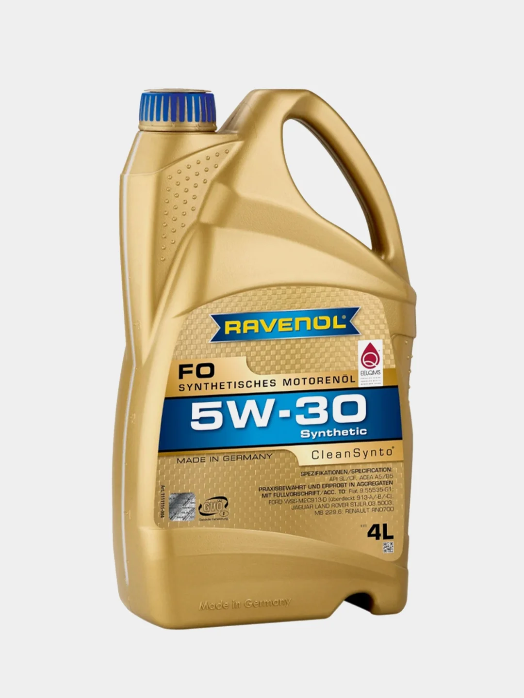 Моторное масло RAVENOL FO 5W-30, API SL/CF, Синтетика