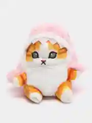 Розовый кот-акула, мягкая игрушка, брелок, игрушка обнимашка, кот в акуле