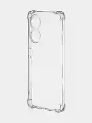Прозрачный противоударный чехол для Oppo A58 NFC силиконовый, ROSCO, с усиленными углами