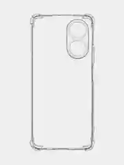 Прозрачный противоударный чехол для Oppo A58 NFC силиконовый, ROSCO, с усиленными углами