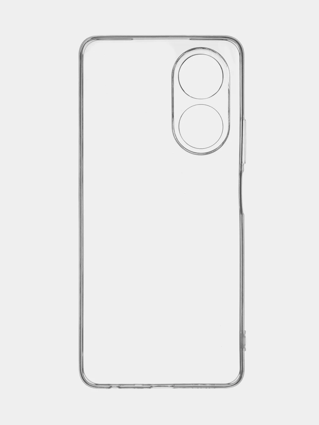 Прозрачный чехол для Oppo A58 NFC силиконовый, ROSCO, с защитой камер и от прилипания, с кармашком и без