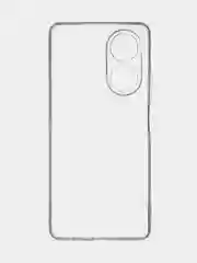Прозрачный чехол для Oppo A58 NFC силиконовый, ROSCO, с защитой камер и от прилипания, с кармашком и без