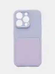 Лавандовый чехол с карманом для карты iPhone 16, Iphone 16 Pro Max, 16, 13, 14, 15 pro, 12, 14 pro