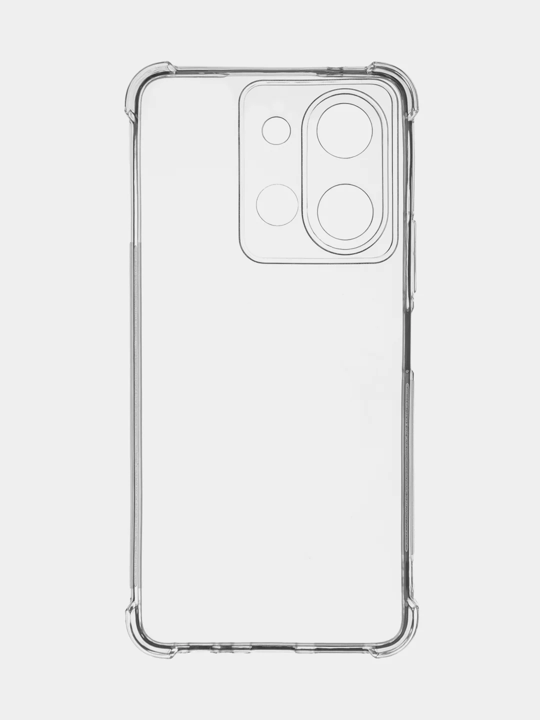 Прозрачный противоударный чехол для Vivo Y36 силиконовый, ROSCO, с усиленными углами