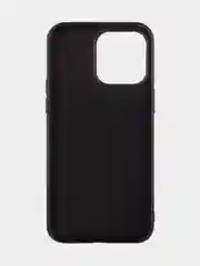 Черный чехол для iPhone 15 Pro Max силиконовый ROSCO матовый тонкий c бортиком- защитой камер