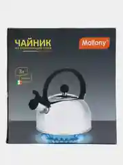 Чайник из нержавеющей стали DJA-3033, 3,0 литра, со свистком, капсульное дно