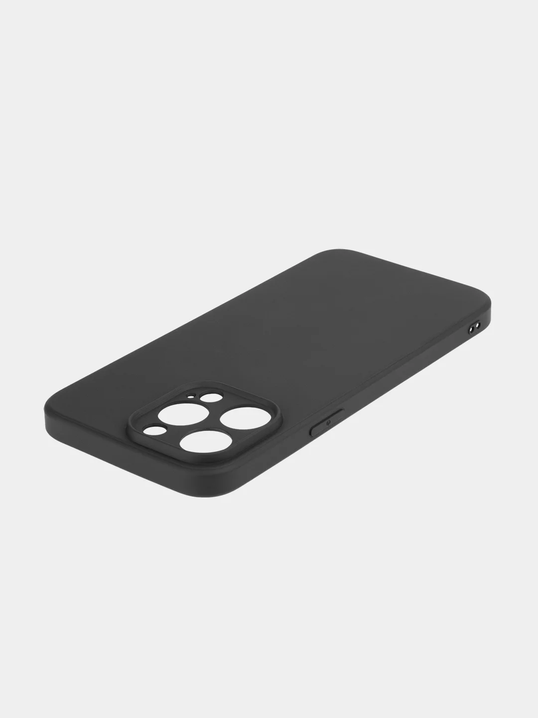 Черный чехол + стекло для iPhone 15 Pro Max силиконовый ROSCO матовый тонкий с защитой камер
