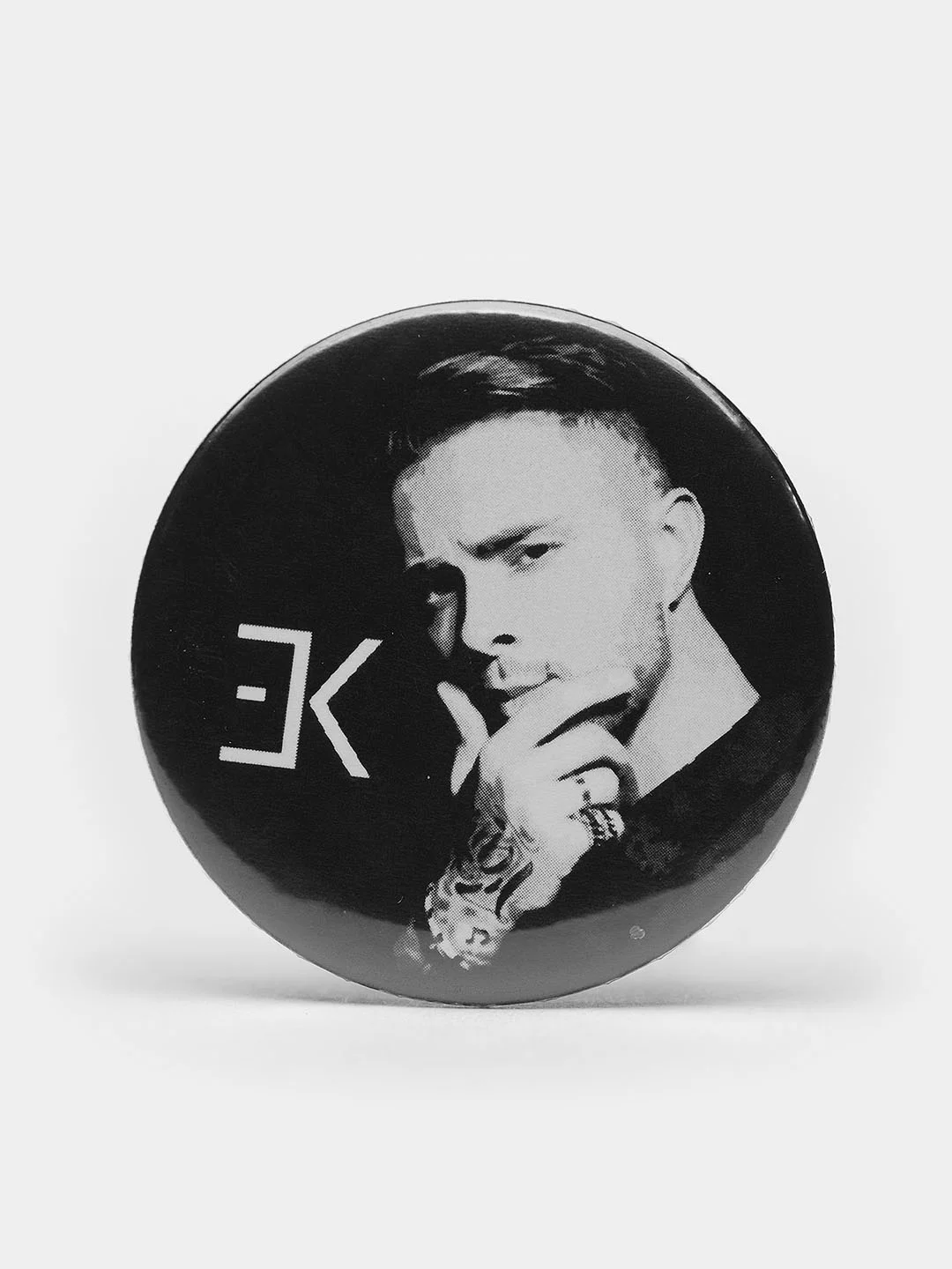 Темно-синий значок "Егор Крид", 37 мм