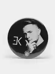 Темно-синий значок "Егор Крид", 37 мм