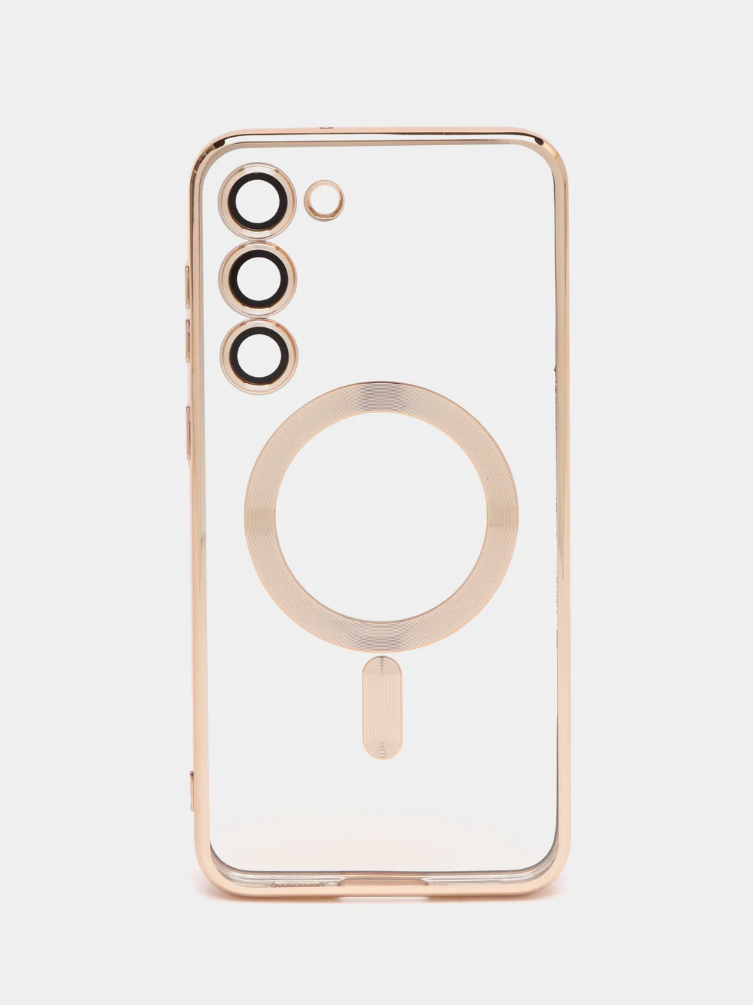 Золотой чехол для Samsung S23 Plus, S23, S22 Plus, S22 Ultra MagSafe, накладка c защитой камеры