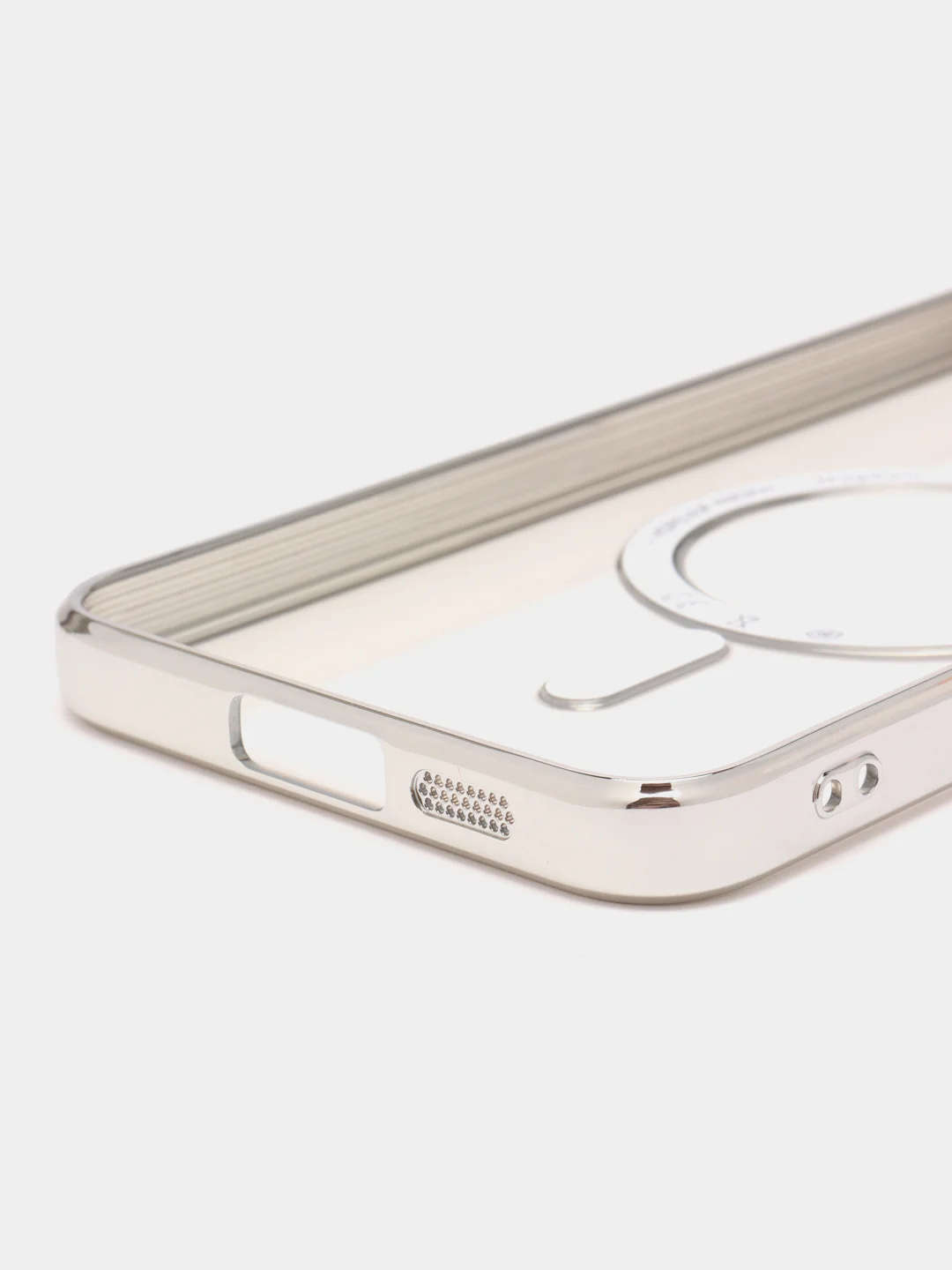 Серебряный чехол для Samsung S23 Plus, S23, S22 Plus, S22 Ultra MagSafe, накладка c защитой камеры