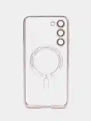 Сиреневый чехол для Samsung S23 Plus, S23, S22 Plus, S22 Ultra MagSafe, накладка c защитой камеры