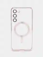 Сиреневый чехол для Samsung S23 Plus, S23, S22 Plus, S22 Ultra MagSafe, накладка c защитой камеры