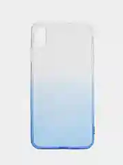 Голубой чехол для Apple iPhone 11 Pro Max, XS Max, прозрачный с градиентом