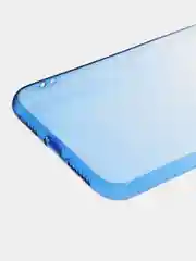 Бирюзовый чехол для Apple iPhone 11 Pro Max, XS Max, прозрачный с градиентом