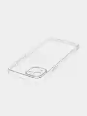 Прозрачный чехол + стекло для iPhone 15 Plus силиконовый ROSCO прозрачный с бортиком- защитой камер