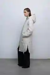Бежевый куртка женская INCITY утепленная, стеганая, с капюшоном