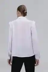 Белый блузка женская INCITY с рюшами