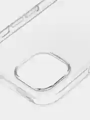 Прозрачный чехол для iPhone 15 силиконовый ROSCO прозрачный с бортиком- защитой камер и от прилипания
