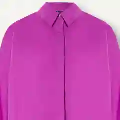 Фуксия блузка женская INCITY хлопковая, рубашечного типа