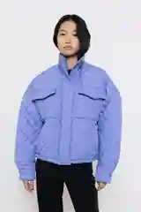 Фиолетовый куртка женская INCITY утепленная, короткая