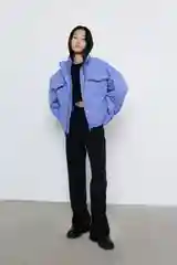 Фиолетовый куртка женская INCITY утепленная, короткая